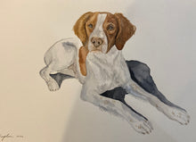 Load image into Gallery viewer, X-Large Custom Watercolor Pet Portrait 18x24&quot;
