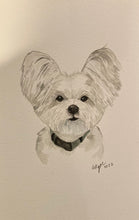 Load image into Gallery viewer, Small Custom Watercolor Pet Portrait 5x8&quot;
